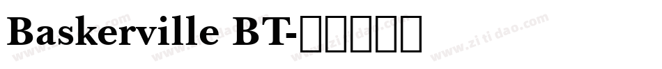 Baskerville BT字体转换